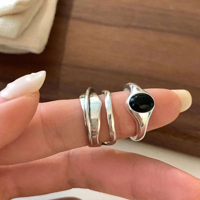 925 Sterling Silver Plated Hetian Jade Bamboo Ring-32WAA7448