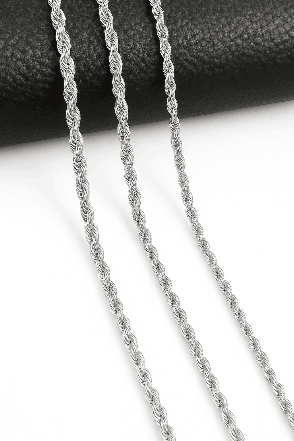925 Sterling Silver Rope Chain Necklace or Bracelet-Length 60cm / 4mm