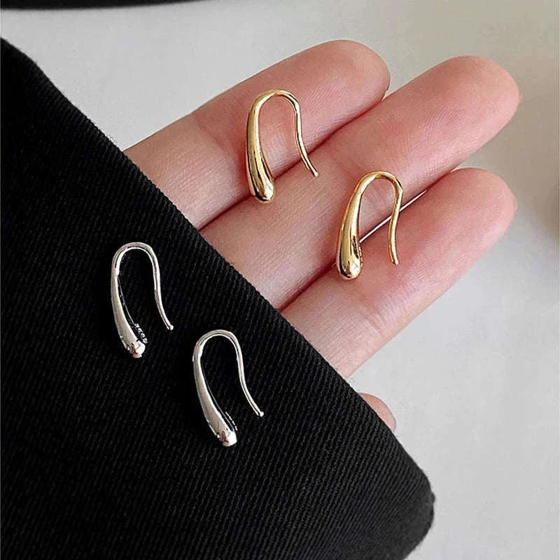 925 Sterling Silver Water Drop Earrings for Women-Gold
