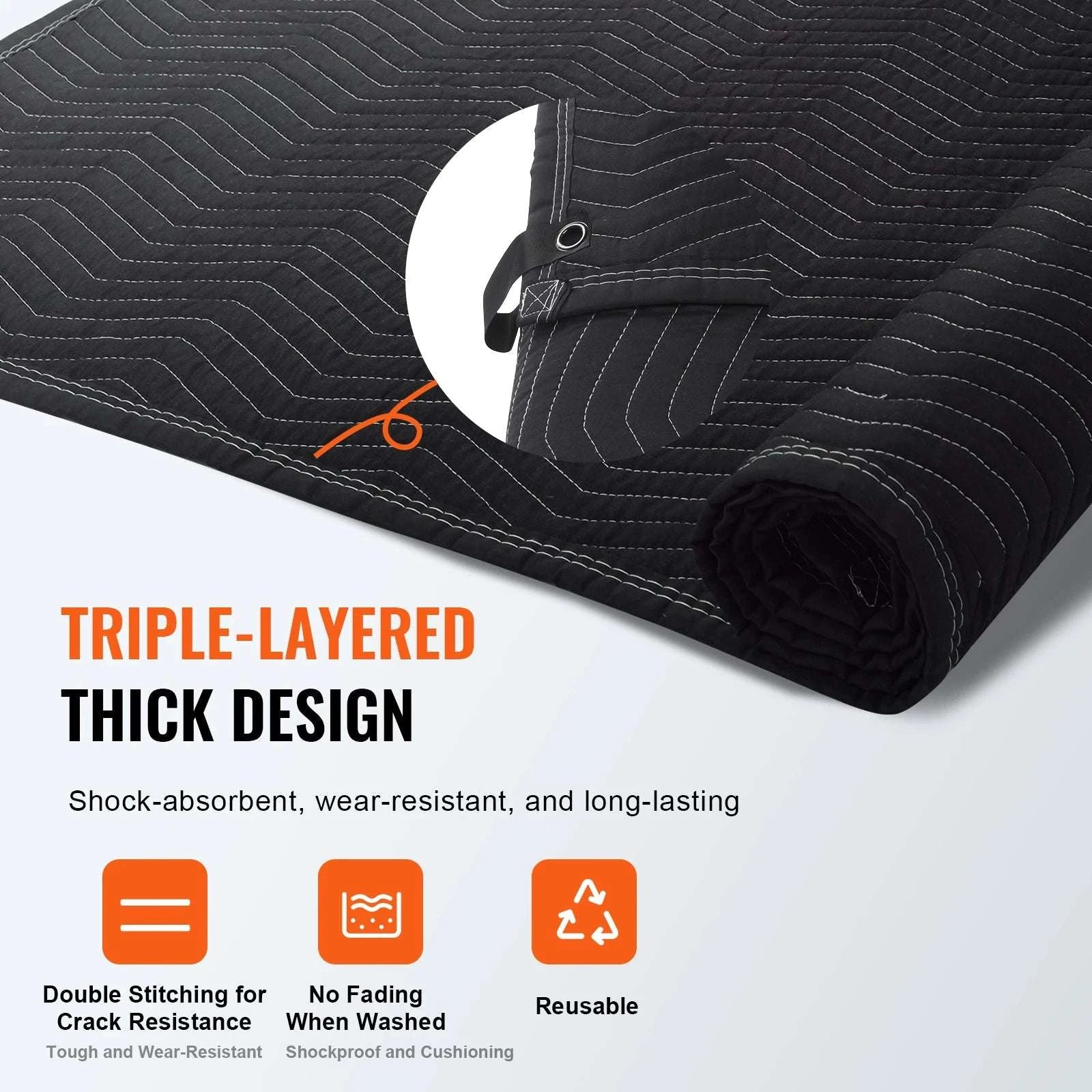 96 x 80 Sound Dampening Blanket with Grommets for Studio & Home-96 x 80in / CZECH REPUBLIC