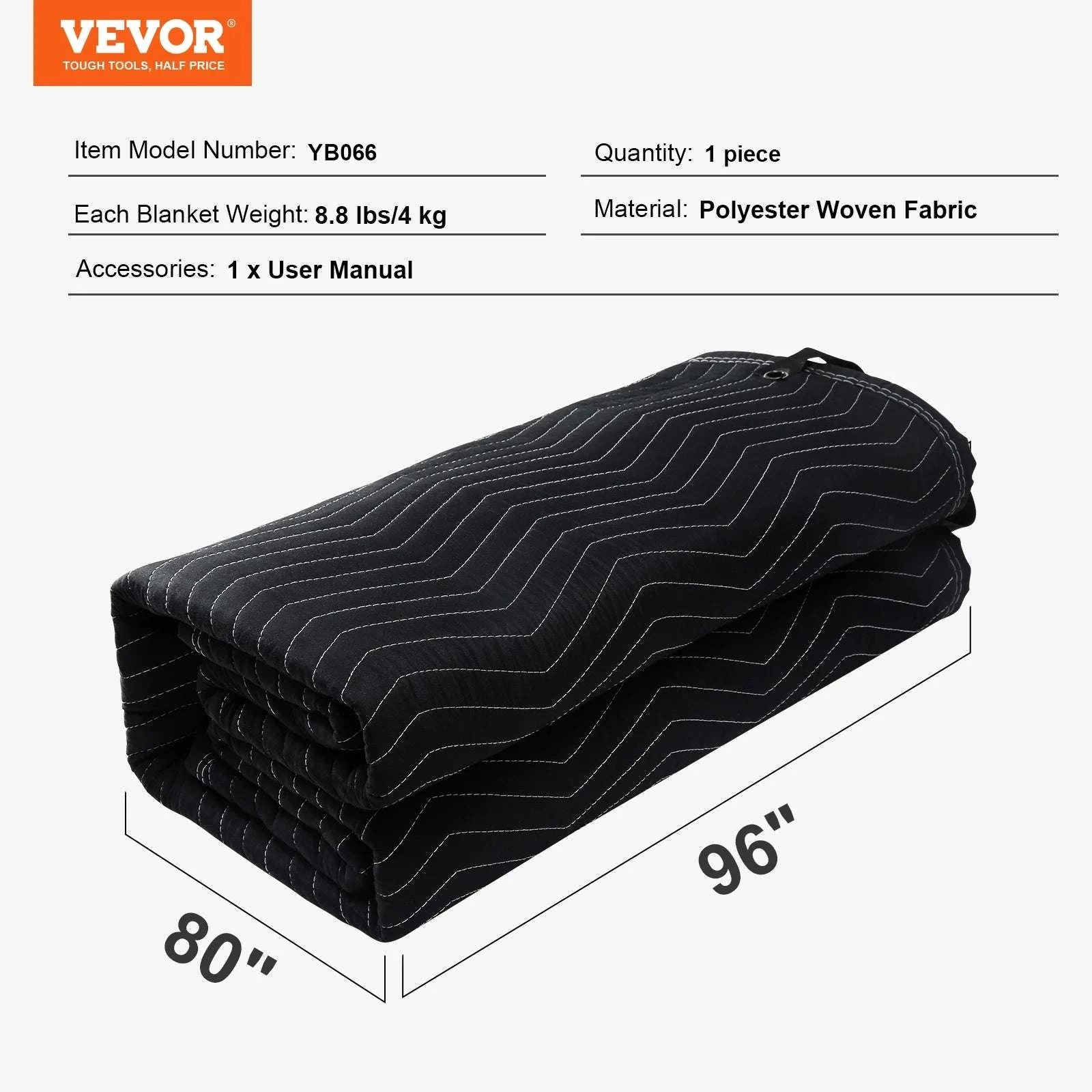 96 x 80 Sound Dampening Blanket with Grommets for Studio & Home-96 x 80in / CZECH REPUBLIC