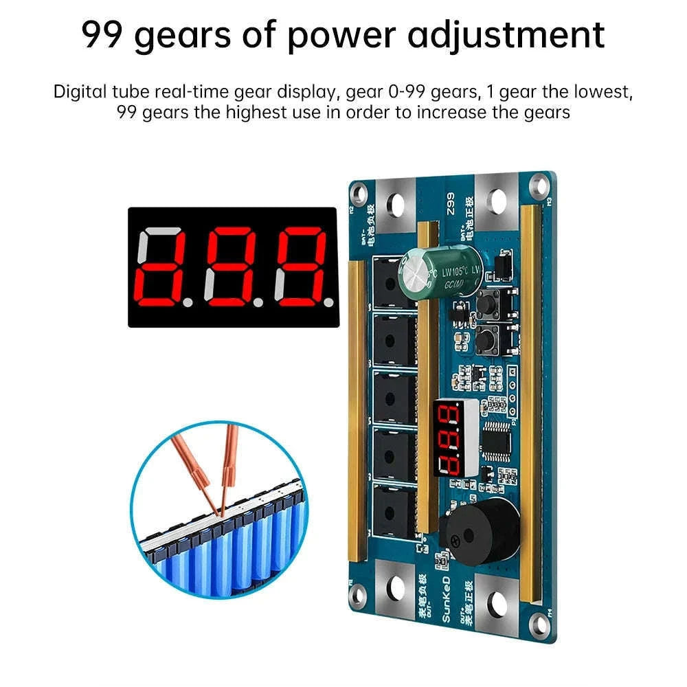 99 Gears 12V Spot Welder Kit for Battery Pack Building-B