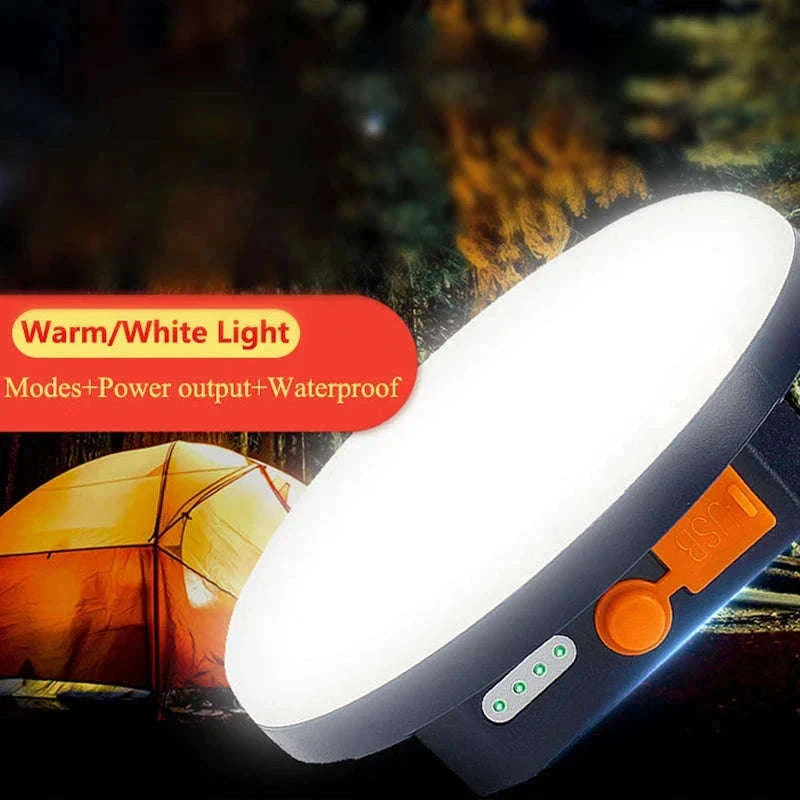 9900mAh Rechargeable Camping Lantern with Magnet and USB Charging-Green-MOS-13-Y