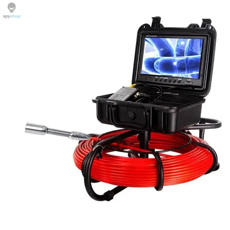 9" DVR 20/30/50/100M HD Screen SYANSPAN Pipe Inspection Camera,7mm Diameter IP68 Drain Sewer Pipeline Video Industrial Endoscope Spy-shop.com