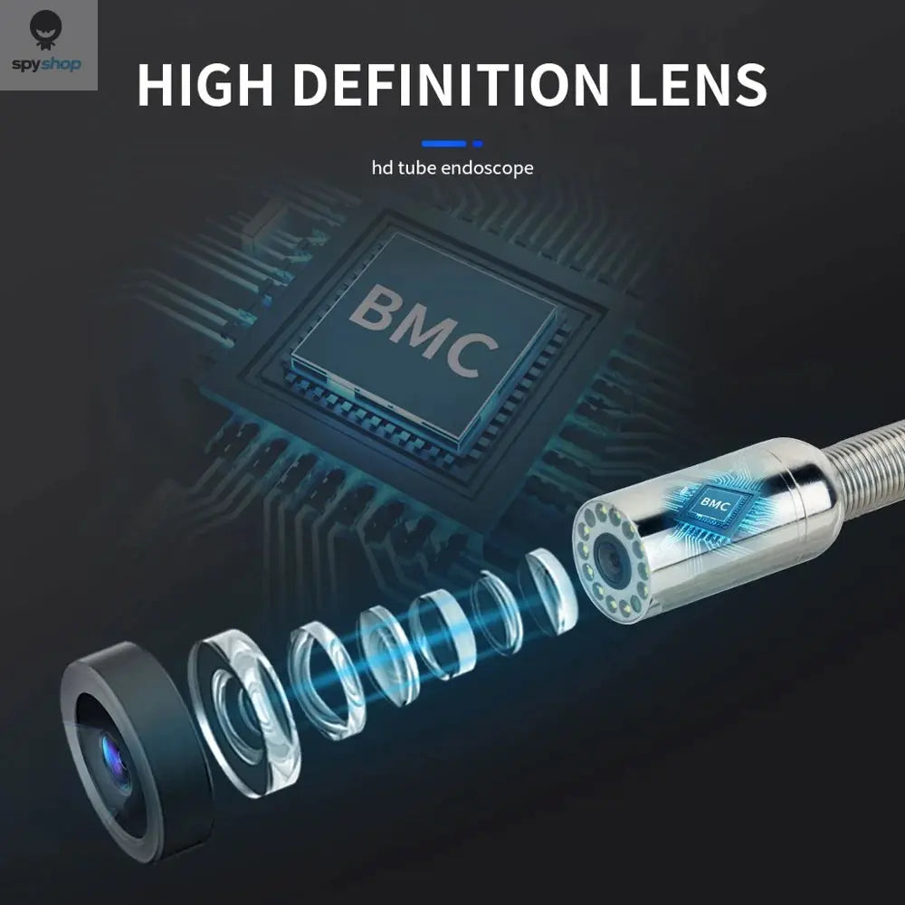 9" DVR 20/30/50/100M HD Screen SYANSPAN Pipe Inspection Camera,7mm Diameter IP68 Drain Sewer Pipeline Video Industrial Endoscope Spy-shop.com