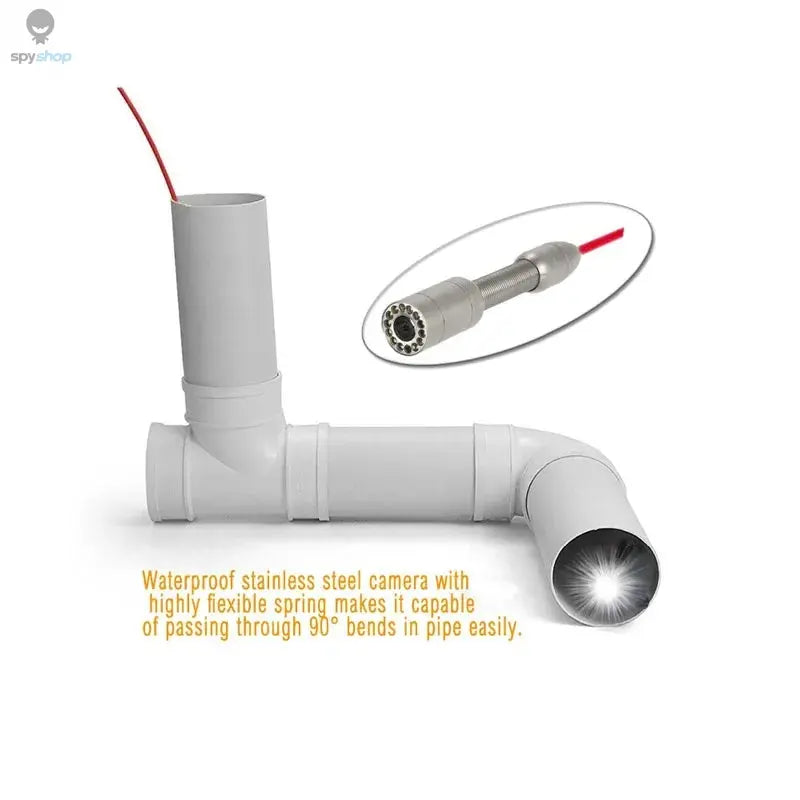 9" DVR 20/30/50/100M HD Screen SYANSPAN Pipe Inspection Camera,7mm Diameter IP68 Drain Sewer Pipeline Video Industrial Endoscope Spy-shop.com