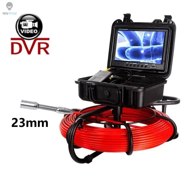9" DVR 20/30/50/100M HD Screen SYANSPAN Pipe Inspection Camera,7mm Diameter IP68 Drain Sewer Pipeline Video Industrial Endoscope Spy-shop.com