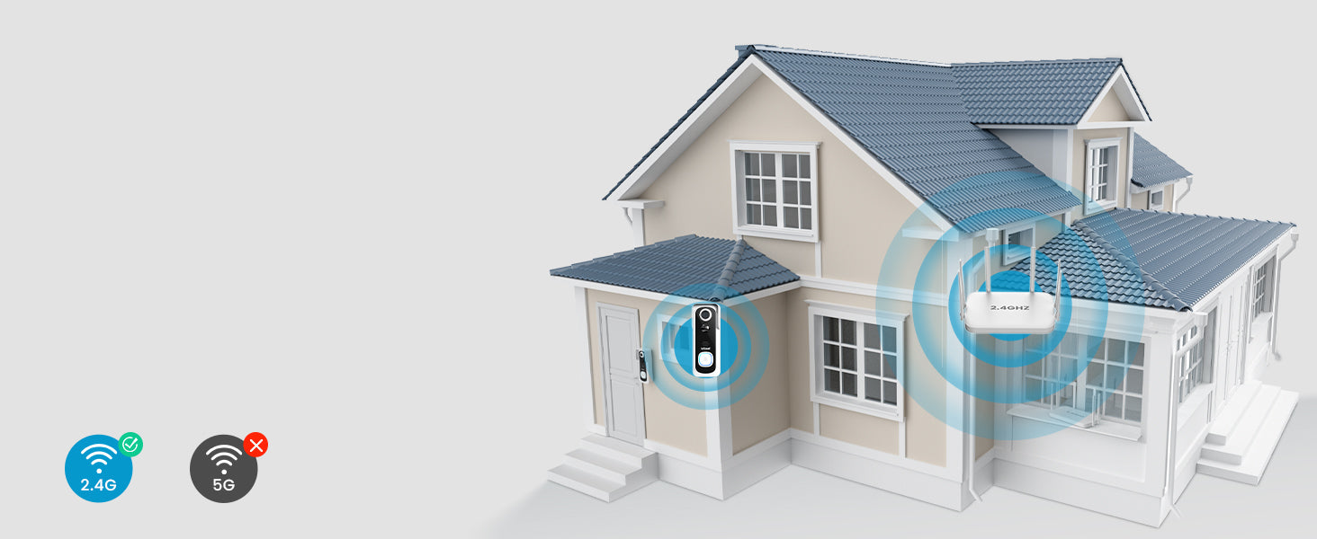 ieGeek Wireless Video Doorbell Camera with Chime, 2K HD