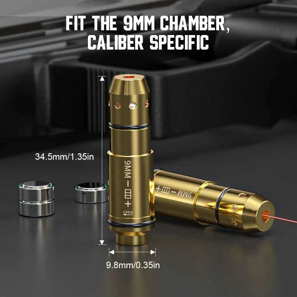 9mm Laser Training Cartridge for Dry Fire Pistol Practice-9MM cone head / United States