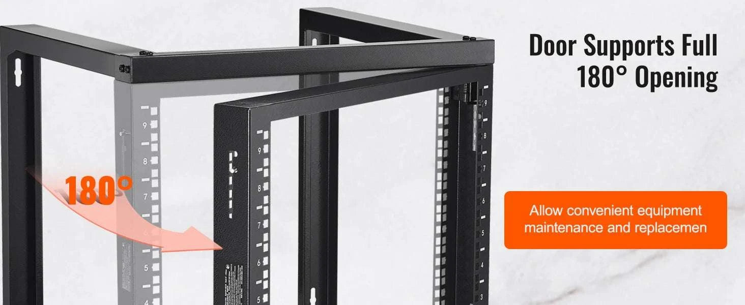 9U Wall Mount Server Rack 19 Inch Open Frame 150 lb Capacity-530 x 450 x 520 mm / spain