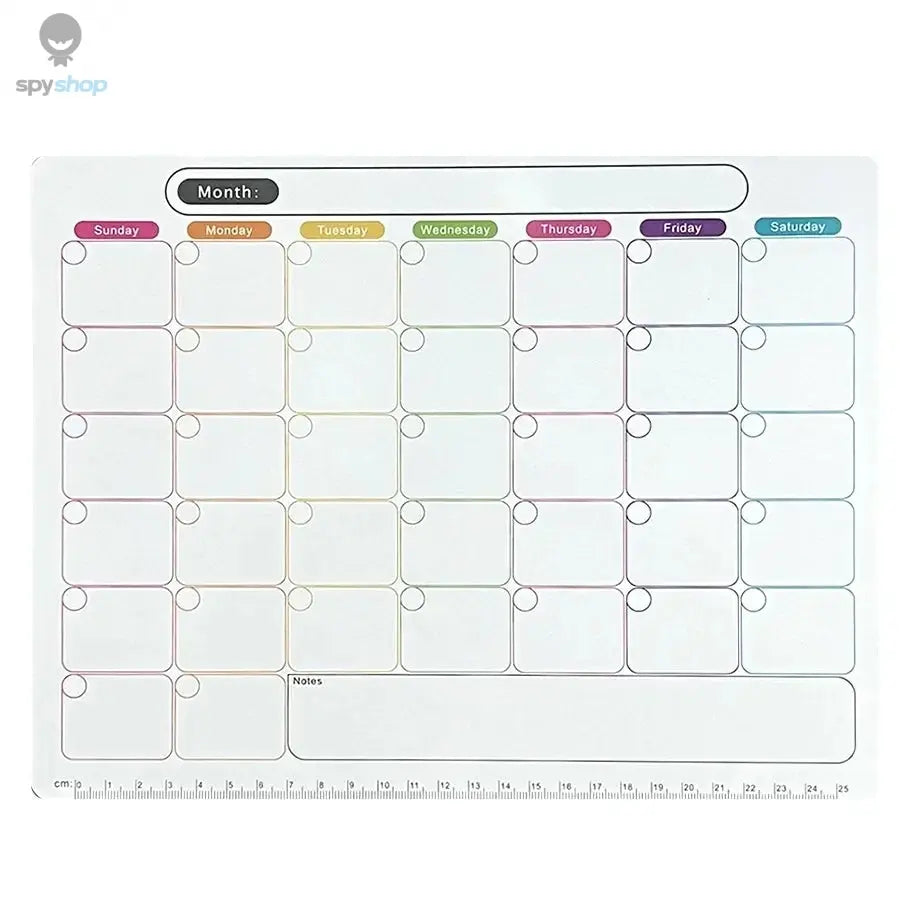 A refrigerator magnet ,monthly and weekly planner, magnetic calendar sticker, soft magnetic note sticker, message board Spy-shop.com