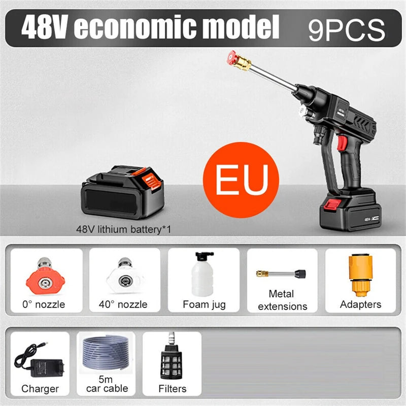 30Bar Cordless High Pressure Car Wash Gun