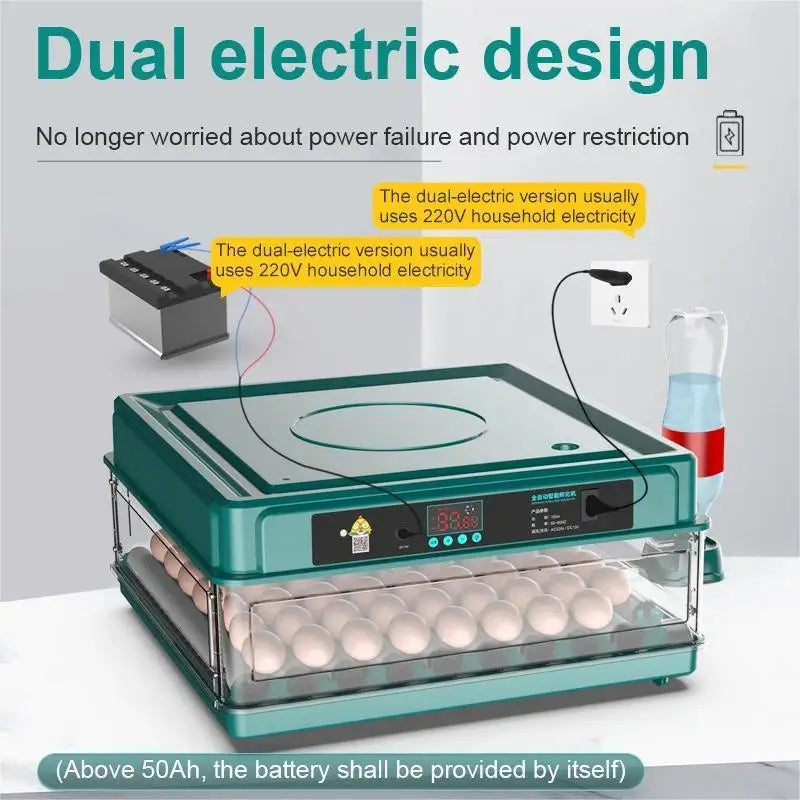 Egg Incubator with Automatic Temperature and Water Replenishment