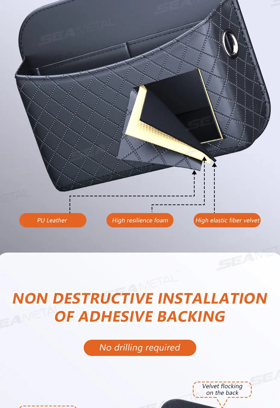 Car Seat Side Storage Bag Organizer