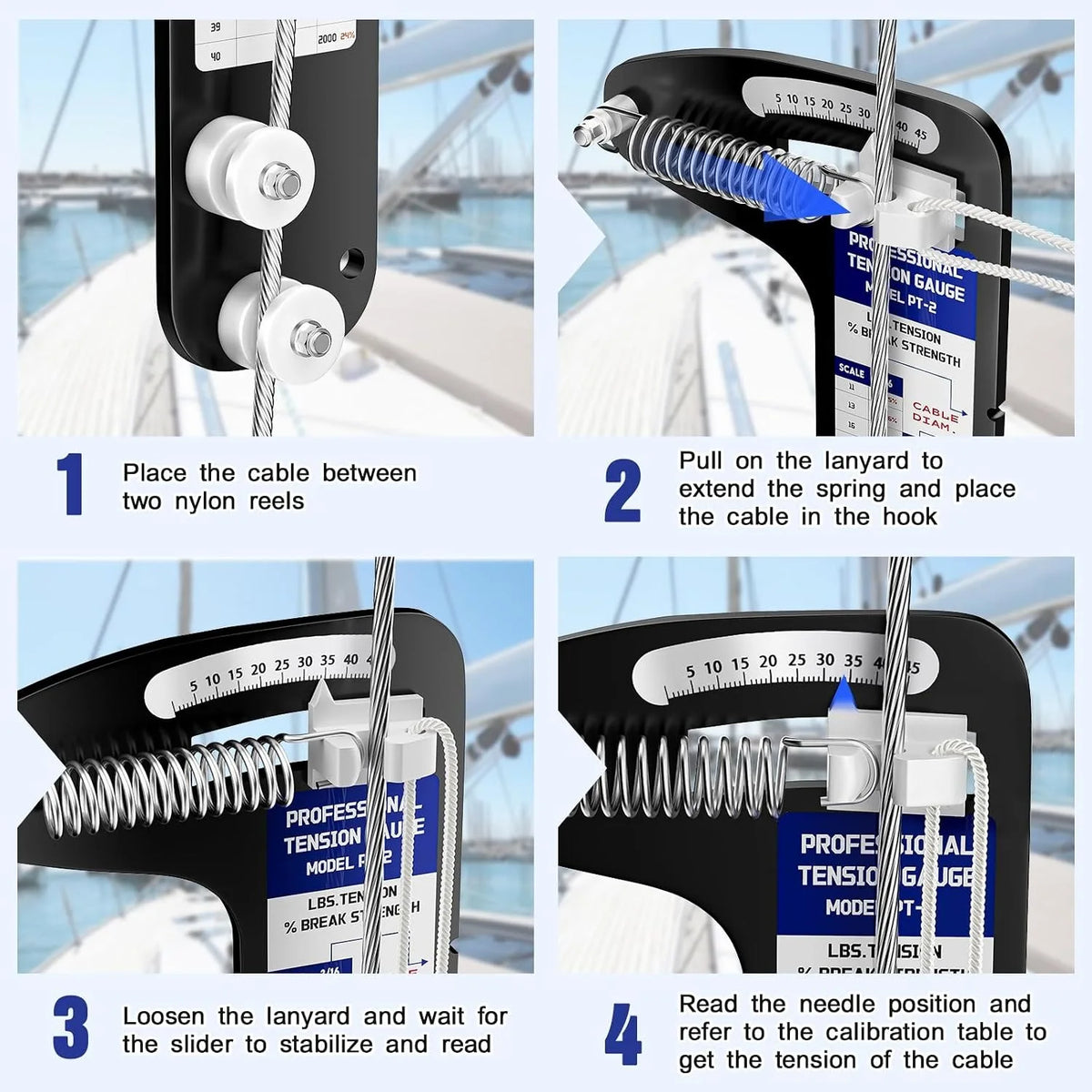 Sailboat Rigging Tension Gauge - Options