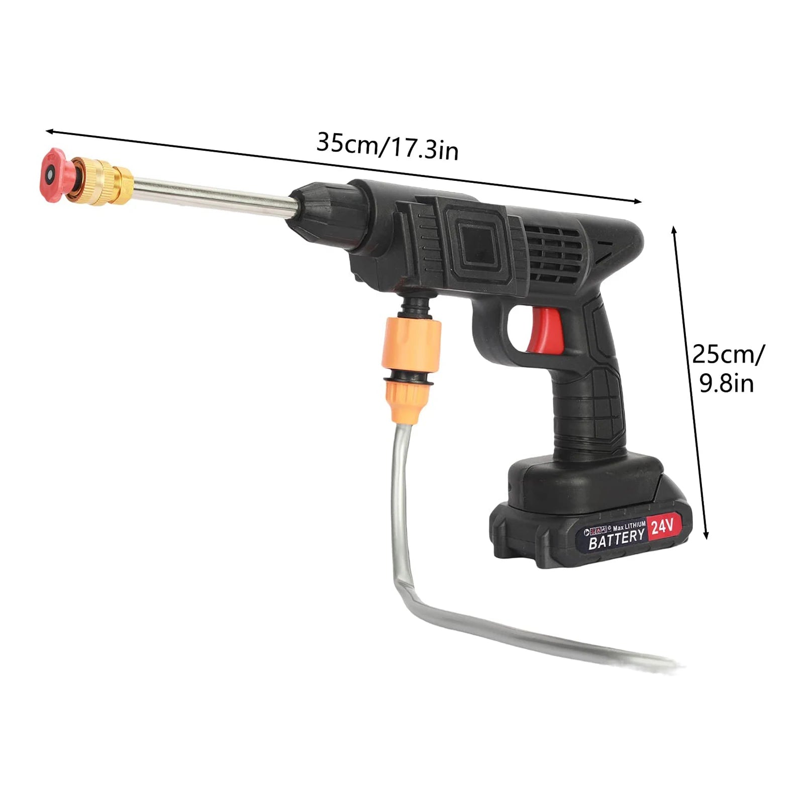 Elektrická vysokotlaková umývacia pištoľ Nabíjateľný systém na čistenie áut