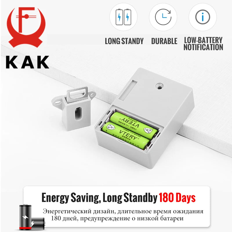 قفل إلكتروني KAK لخزانة مقفلة بنظام RFID قفل خزانة غير مرئي قفل درج مخفي أقفال بدون مفتاح أمان الأطفال قفل باب أجهزة قفل