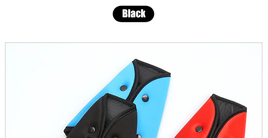SEAMETAL Car Seat Belt Adjuster for Kids Triangle Fixed Seatbelt for Children Soft Breathable Baby Seat Belt Positioner Cushion