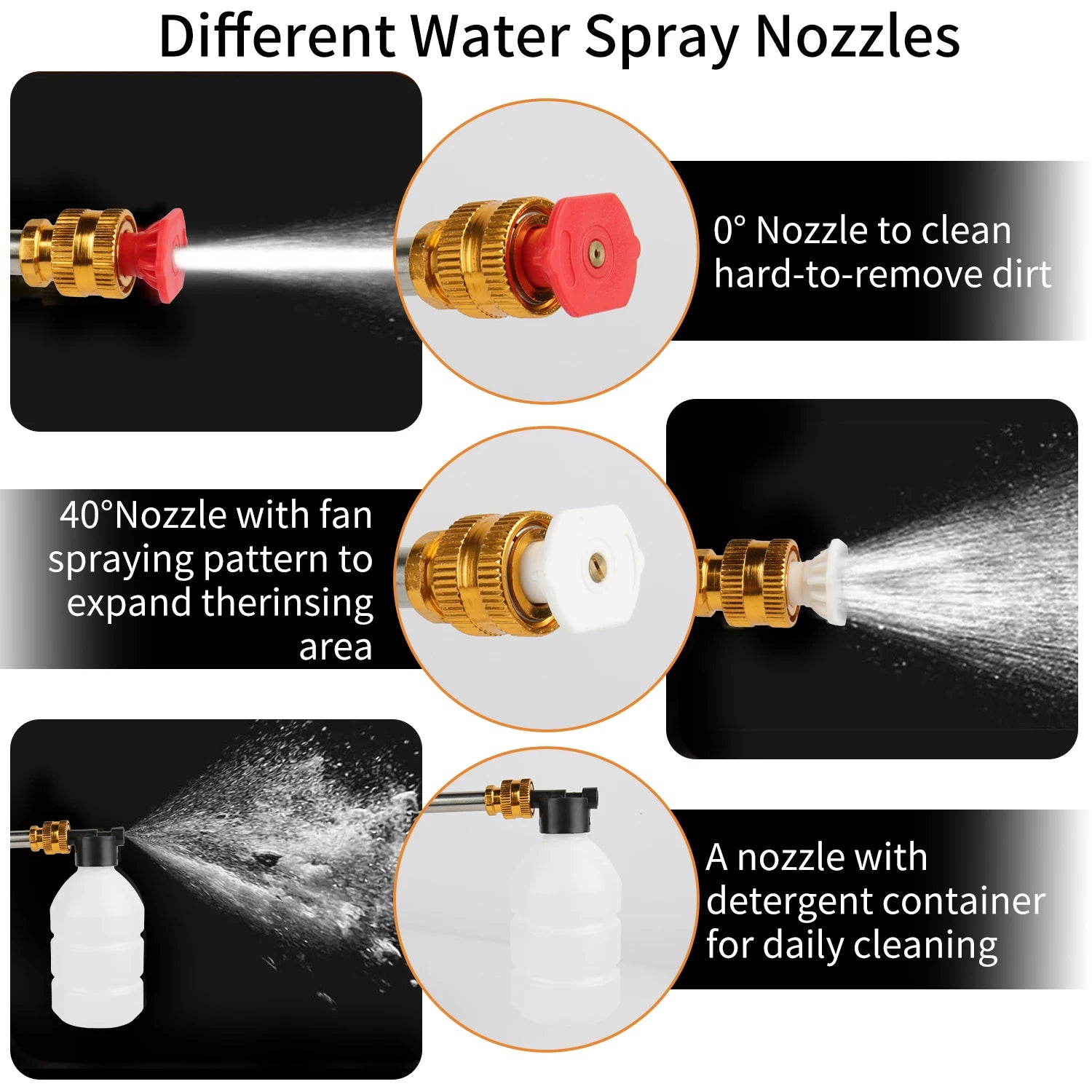 50Bar Cordless High Pressure Car Washer Spray Gun