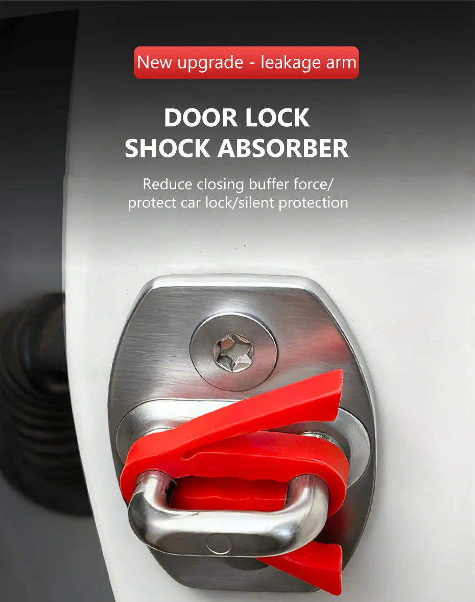 SEAMETAL Upgraded Shock Absorber for Side Door Soft Silicone Pad Car Door Buckle Cushion Soundproof Anti-Vibration Buffer Pad