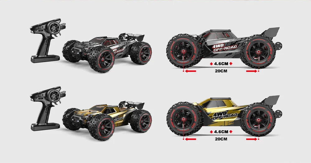 Hyper Go MJX 14210 V2.0 1/14 RC Araba 55KM/S Yüksek Hız Fırçasız 2.4G Uzaktan Kumandalı 4WD Off-road Yarış RC Kamyon Elektrikli Oyuncak