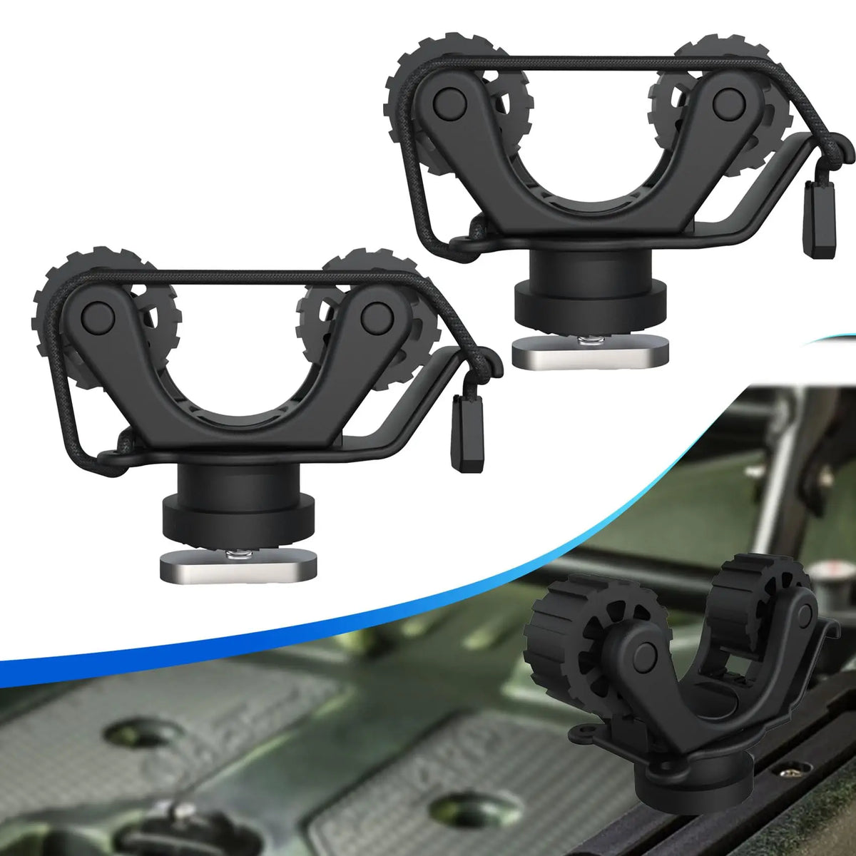 Track-Mount Kayak Paddle Holders, Pair