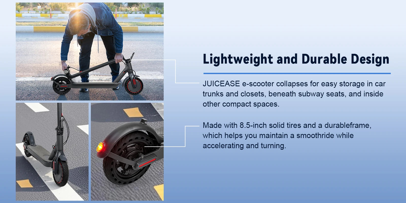 JUICEASE TX01 Electric Scooter for Adults with Smart App Control