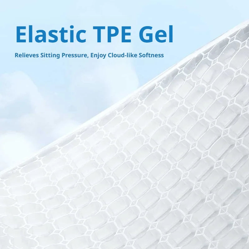 SEAMETAL Gel Car Seat Cushion Summer Breathable Cooling Seat Cushion Ergonomics Absorb Pressure Universal for Car/Office/Home