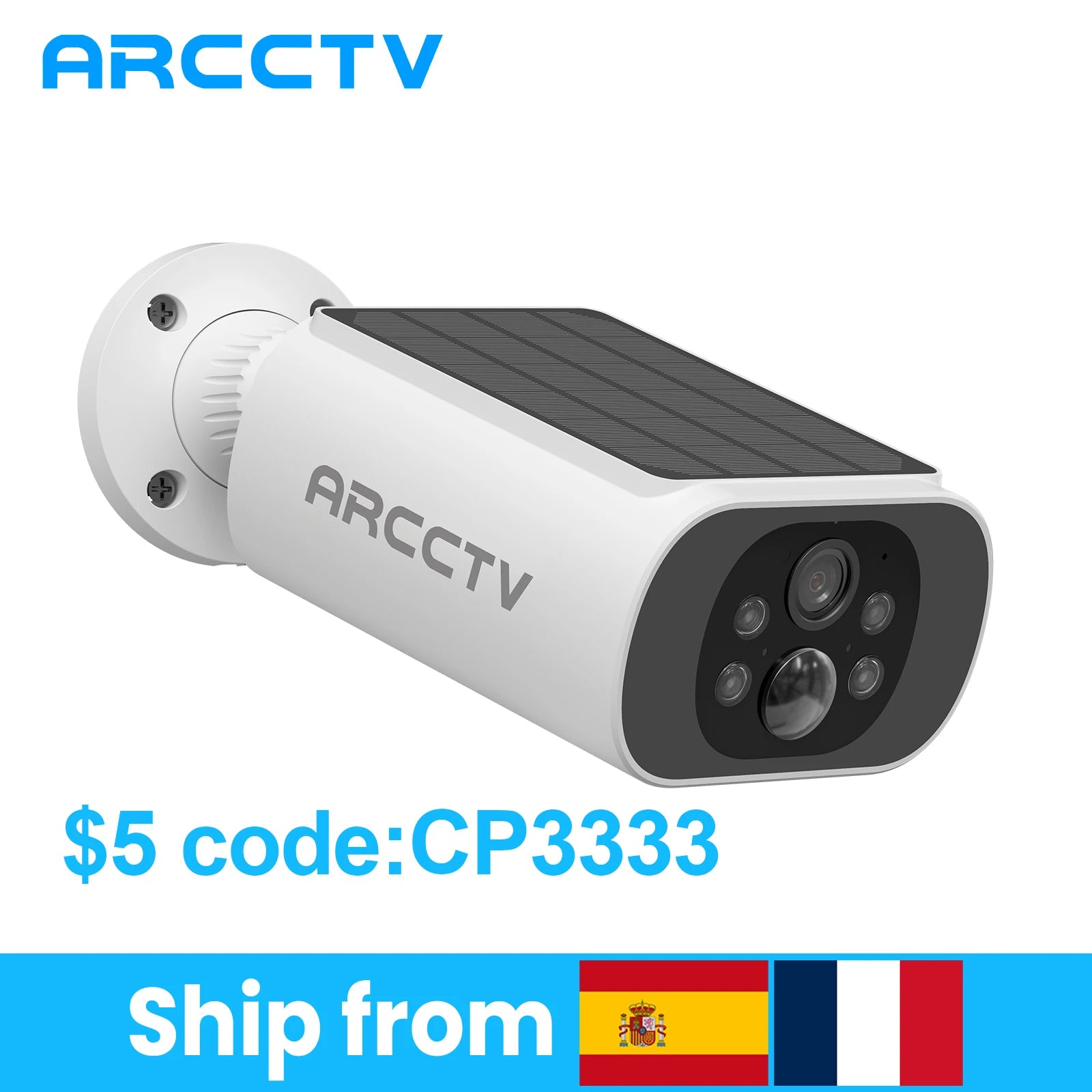 Solar WiFi Camera 4MP Outdoor Security