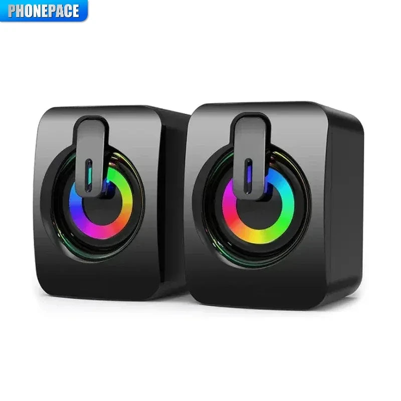 Computer Speaker Stereo Sound With Microphone 3.5mm AUX Home Office PC Speaker for Macbook Desktop Notebook Computer Loudspeaker 