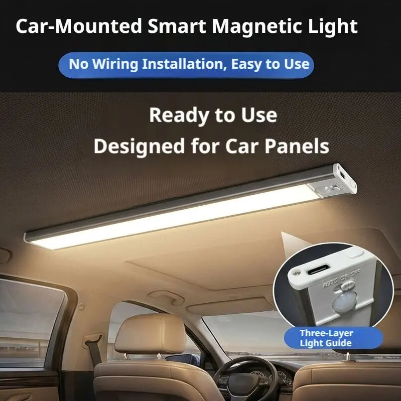 SEAMETAL Universal Trunk Car Sensor Light Wide-Area Detection Magnetic Installation No Wiring Ultra-Long Battery Life LED Light