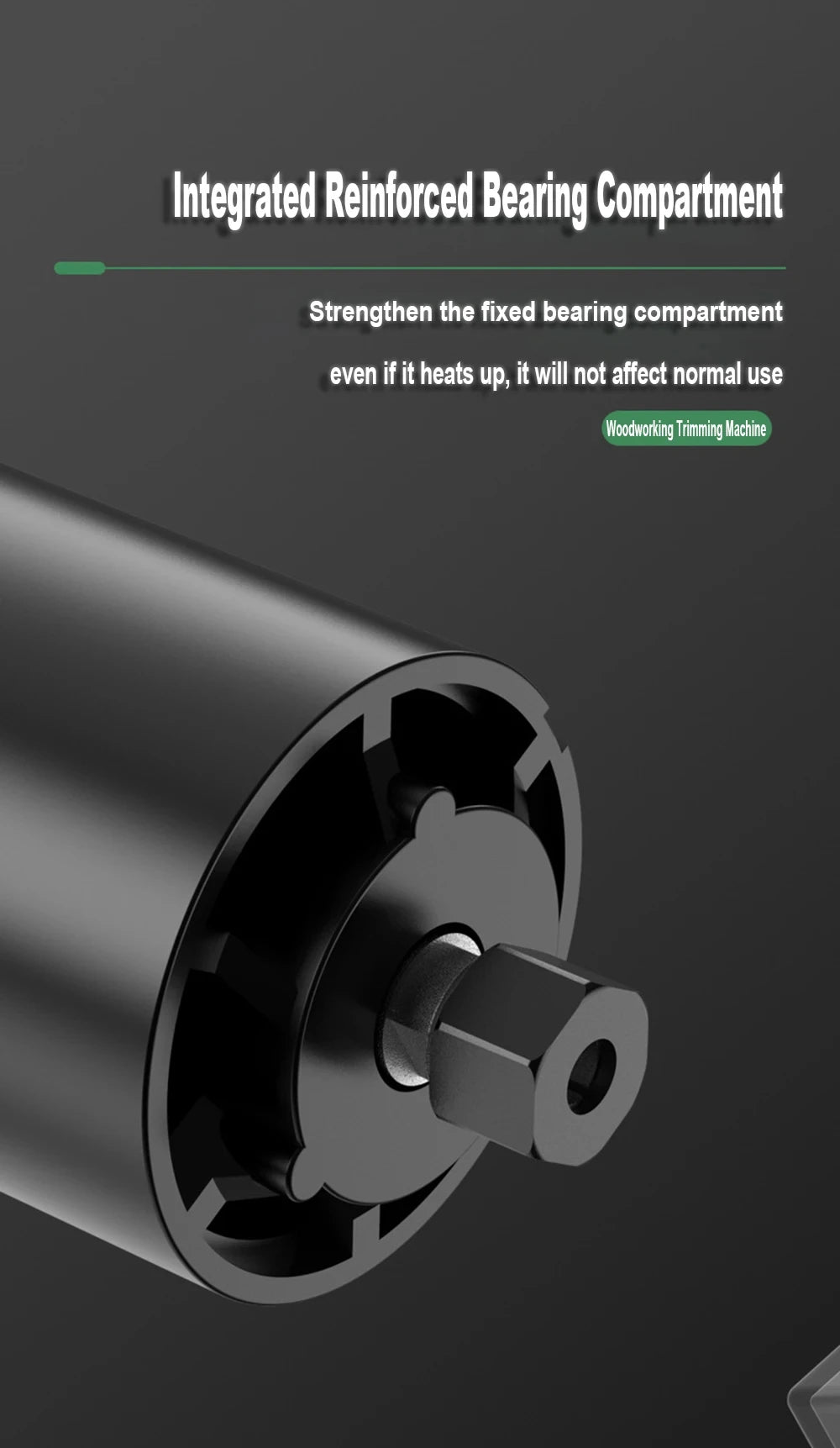 800W 6‑Speed Electric Wood Edge Router Trimmer