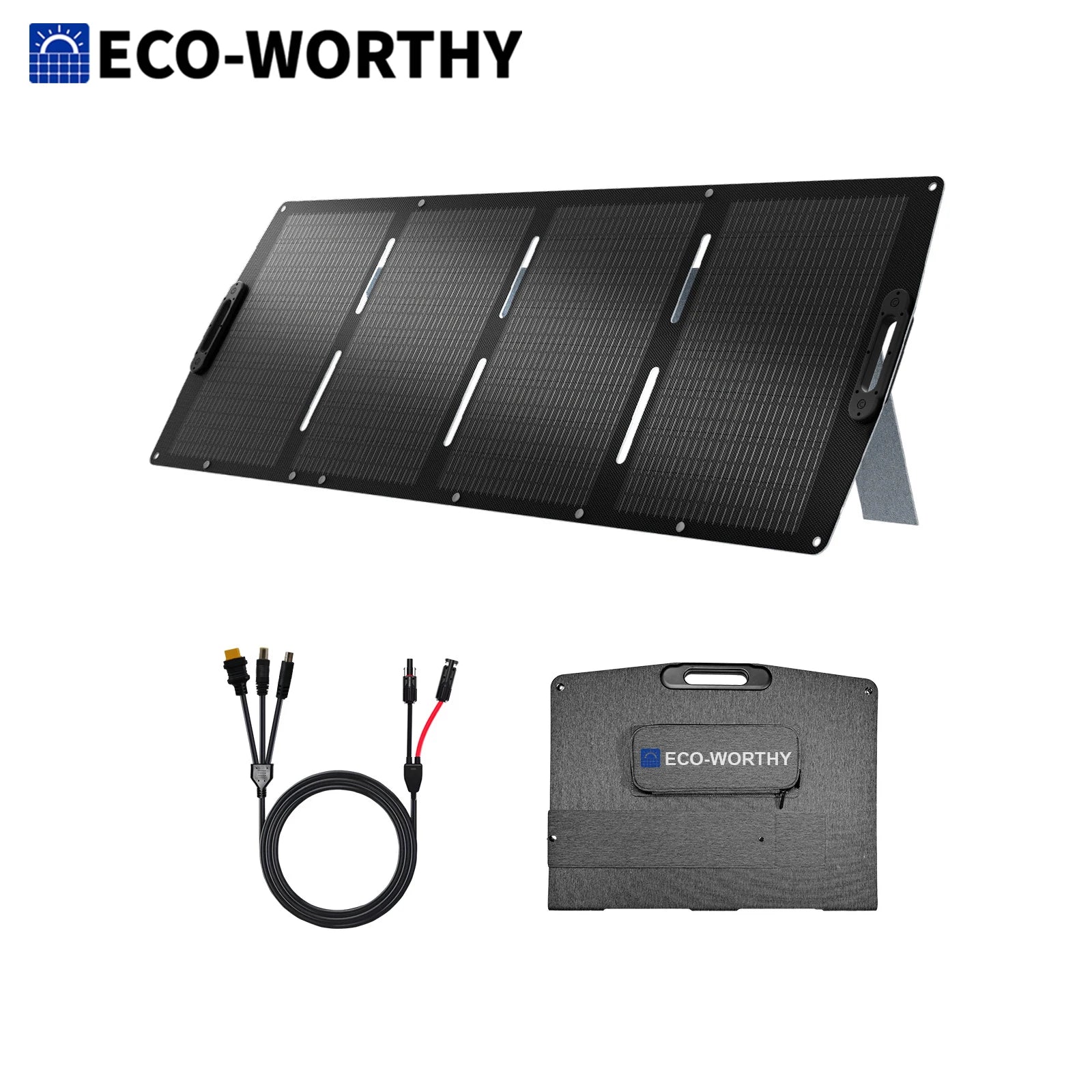 Přenosný solární panel 200W s účinností 23 % a nastavitelným stojánkem