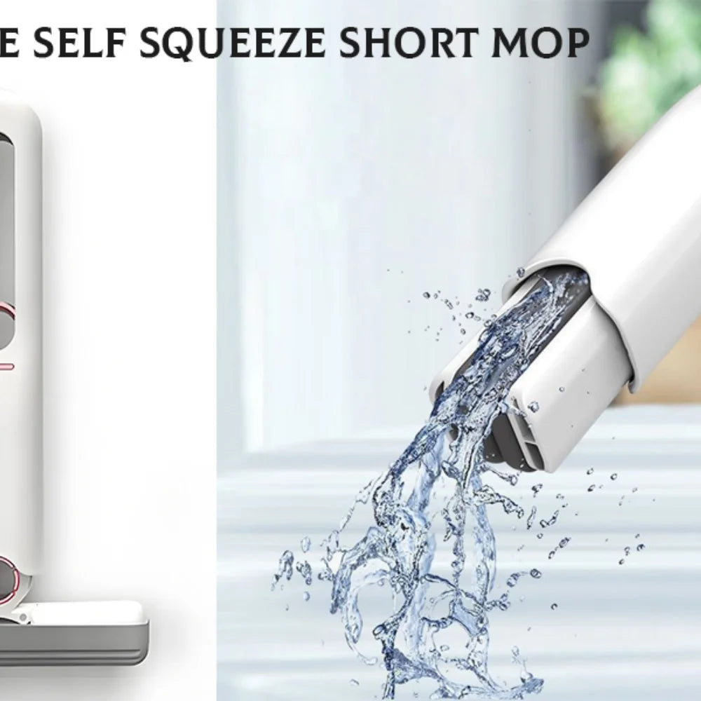 Mini serpillière éponge portable à essorage par pression