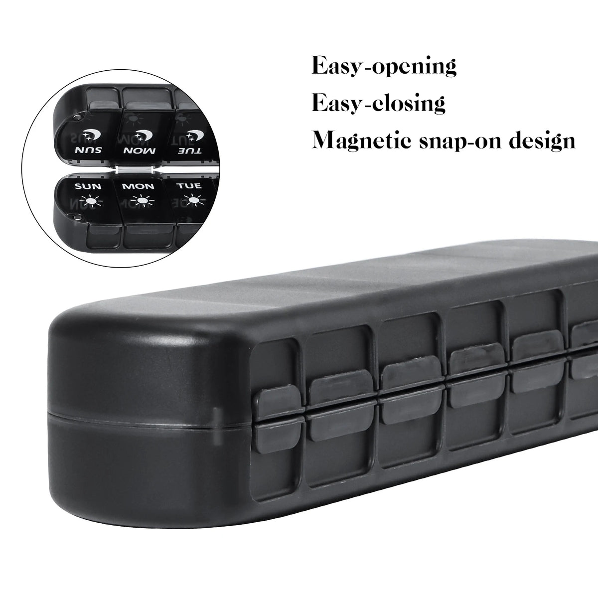 7-Day Weekly Pillbox with 14 Cells