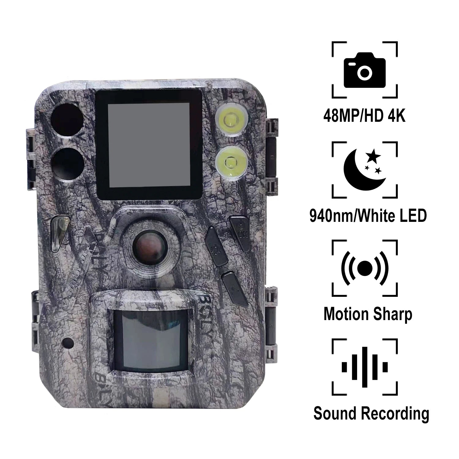BolyGuard SG520-Plus 4K 48MP Trail Camera with Night Vision
