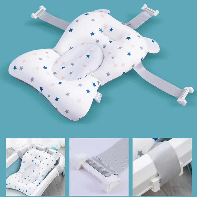 Baby Bath Seat Support Mat for Comfortable Infant Bathing