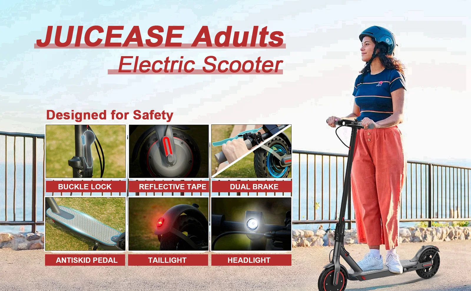 JUICEASE E1 Pro Electric Scooter 350W Folding EScooter