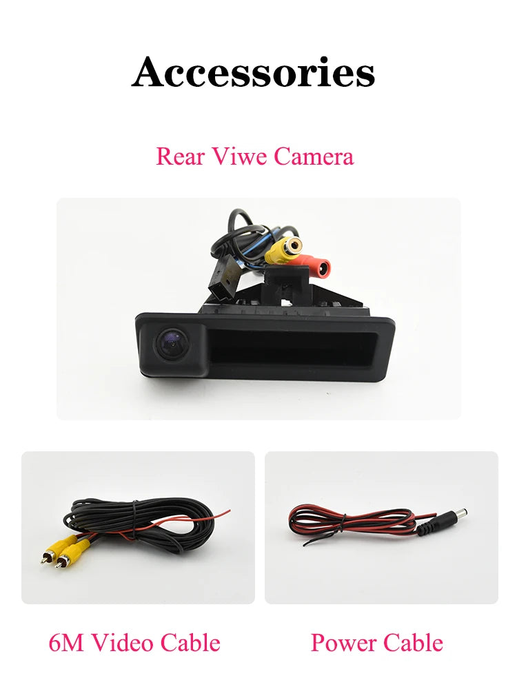 BMW Reverse Camera Backup Trunk Handle Rear View Parking Camera