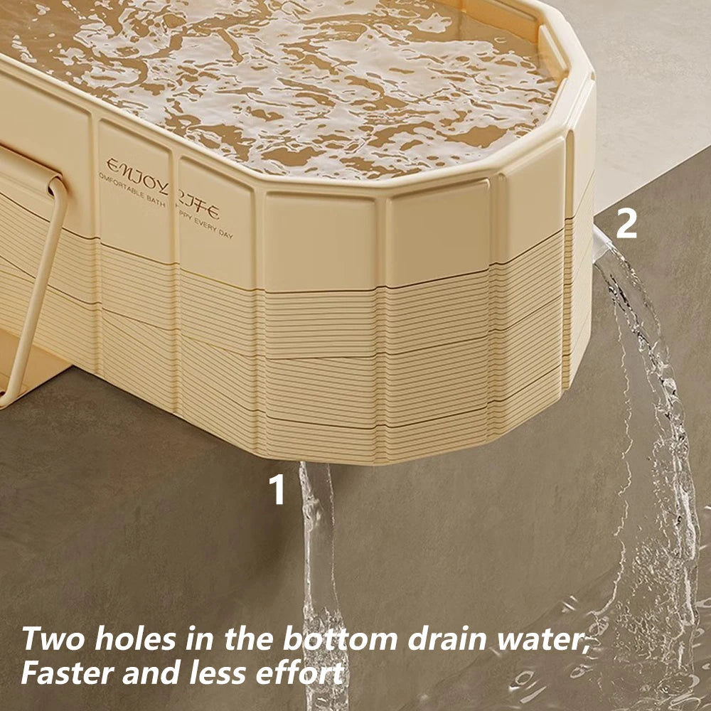 1.5m PVC Foldable Bath Tub for Full‑Body Adult Relaxation