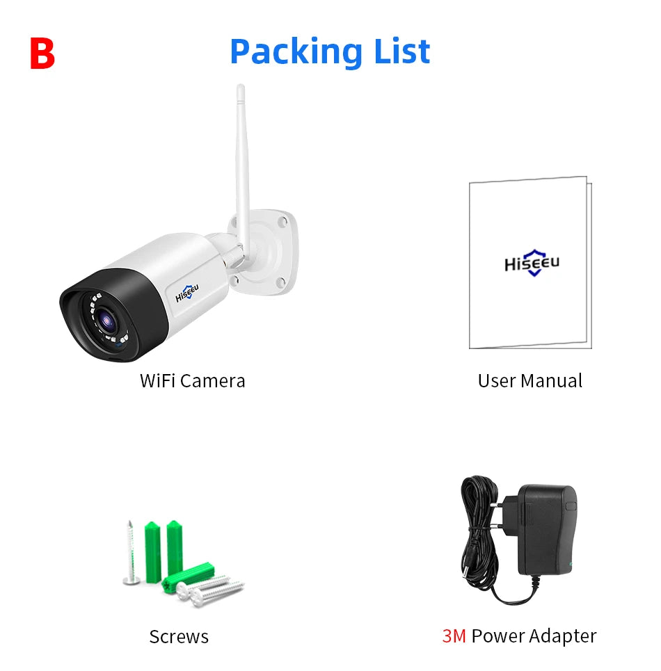 3MP Wireless Outdoor IP Camera