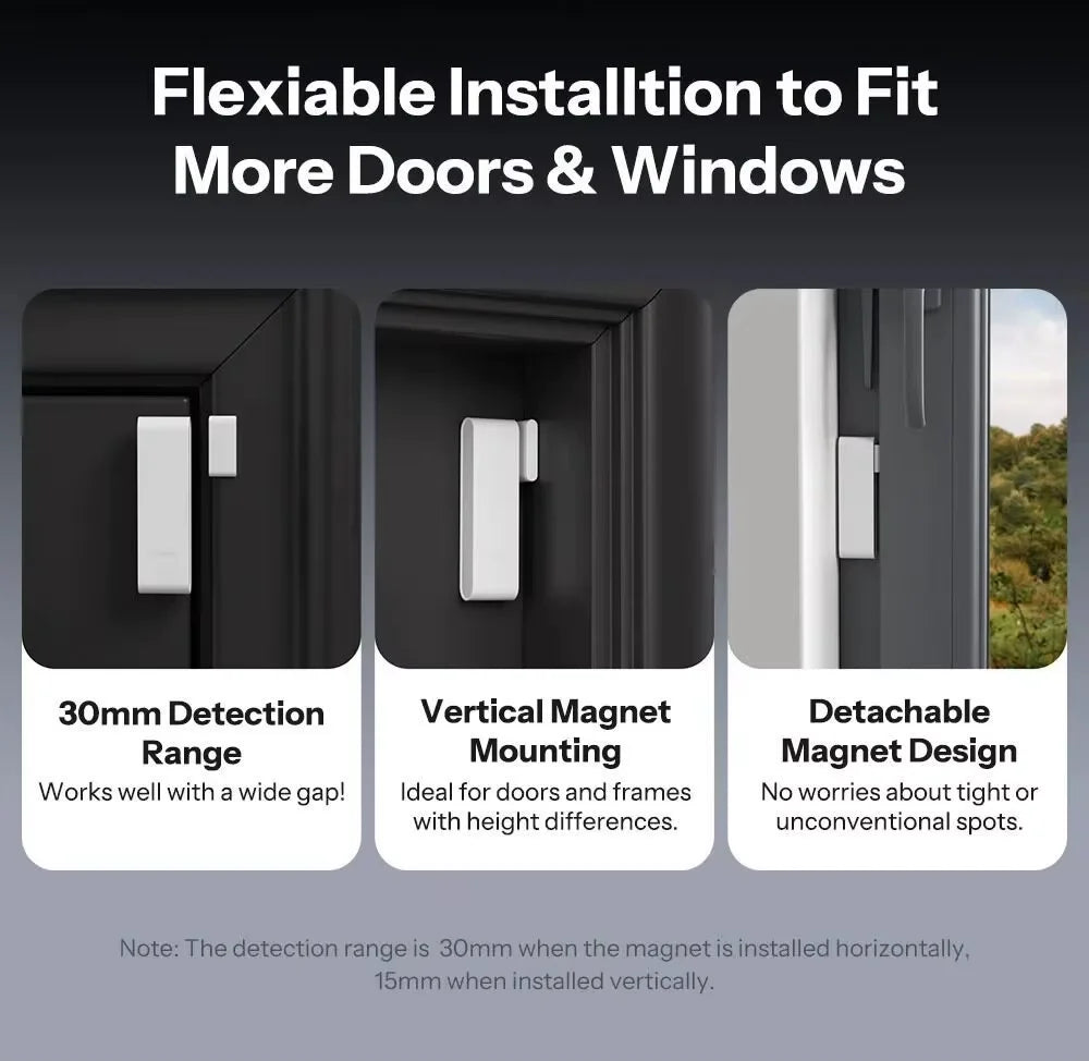 1pc SONOFF SNZB‑04PR2 Zigbee Door Window Contact Sensor, SenseGuard DW Gen2 Wireless Door Window Sensor for Home Security Alarm, Works with EWeLink, Requires Zigbee Gateway