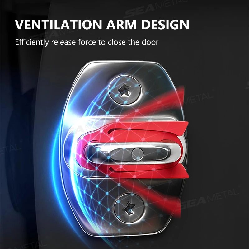 SEAMETAL Upgraded Shock Absorber for Side Door Soft Silicone Pad Car Door Buckle Cushion Soundproof Anti-Vibration Buffer Pad