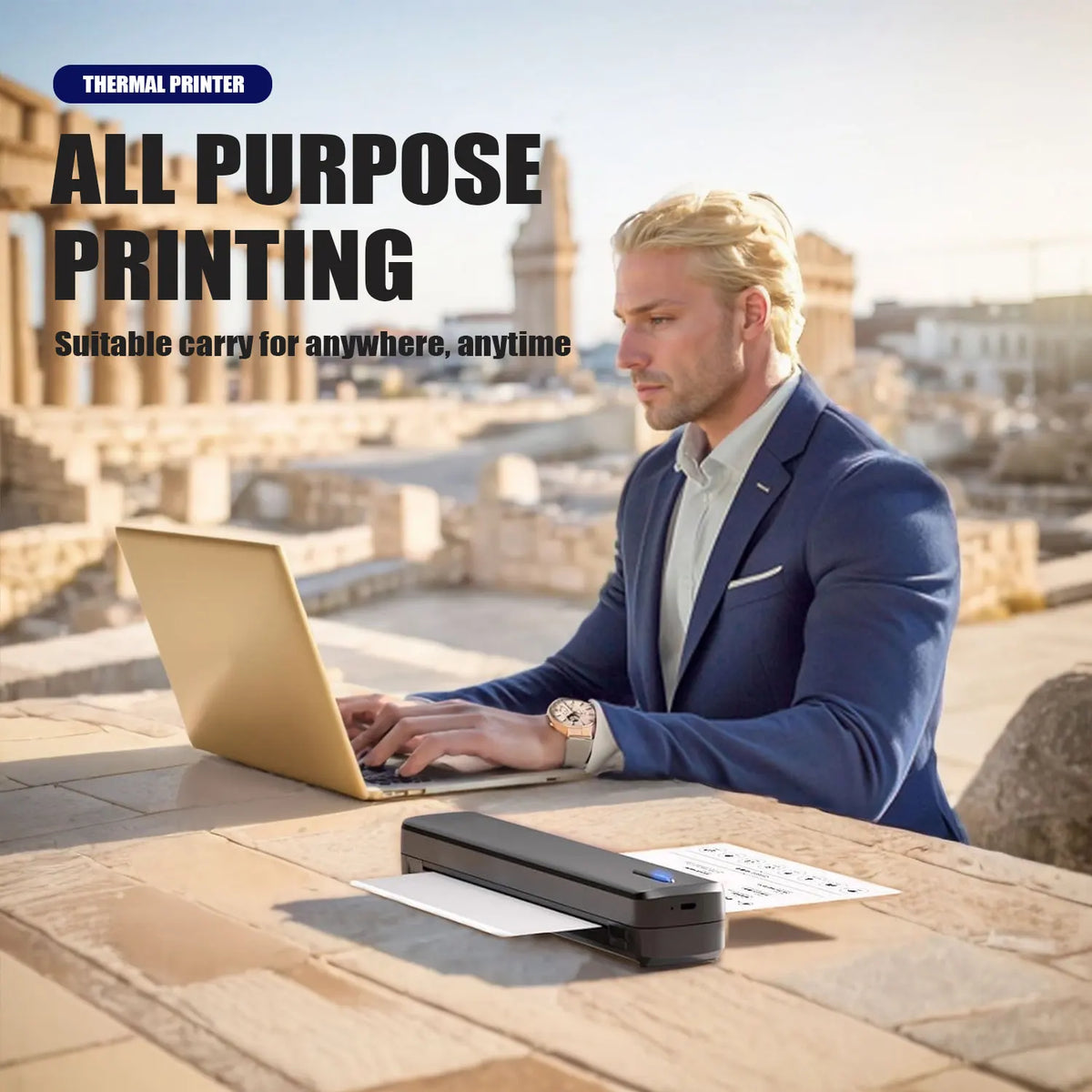 C80 Portable A4 Thermal Printer - Paper Bundles