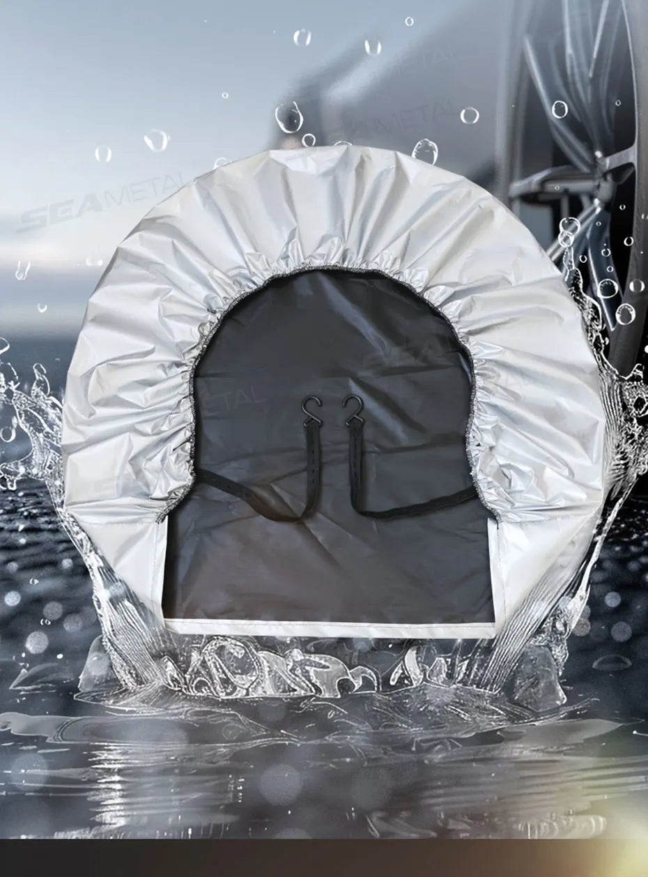 SEAMETAL Car Wheel Tire Cover for 29-32in Universal Waterproof Dustproof Tyre Protection Cover Full Wrapped Tire Storage Bag