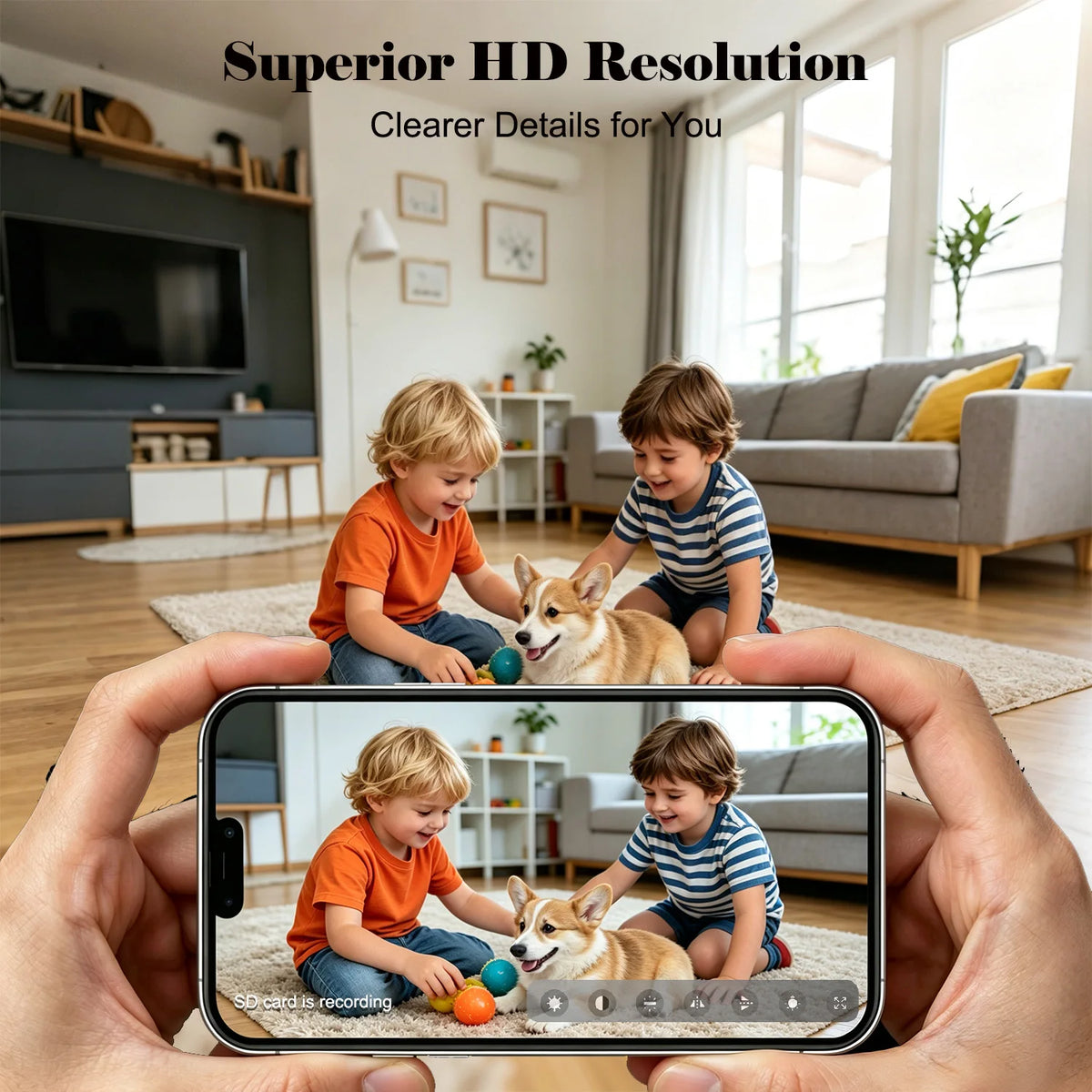 Mini Compact Home Security Camera PCBA Module Flexible Lens Design HD Remote Monitoring Circuit Board Diy WiFi Cam