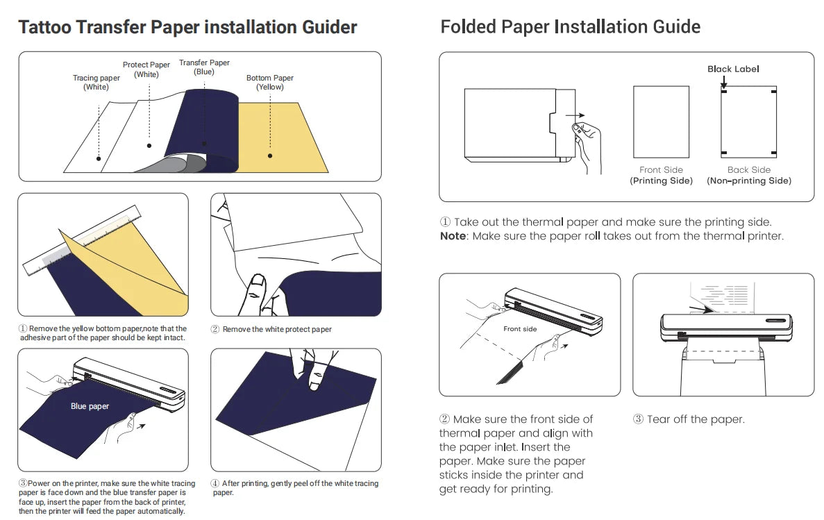 C80 Portable A4 Thermal Printer - Paper Bundles