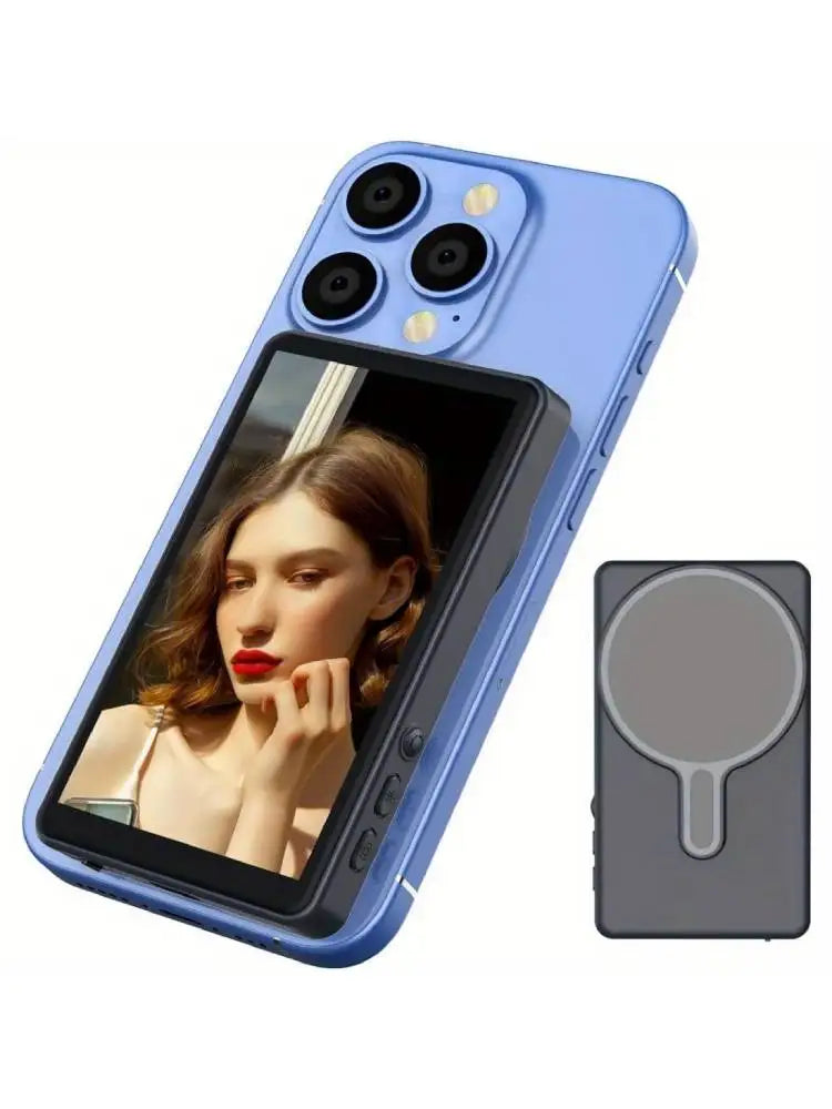 Telefoon Vlog Selfie Monitor Scherm met Magnetische Bevestiging & Afstandsbediening