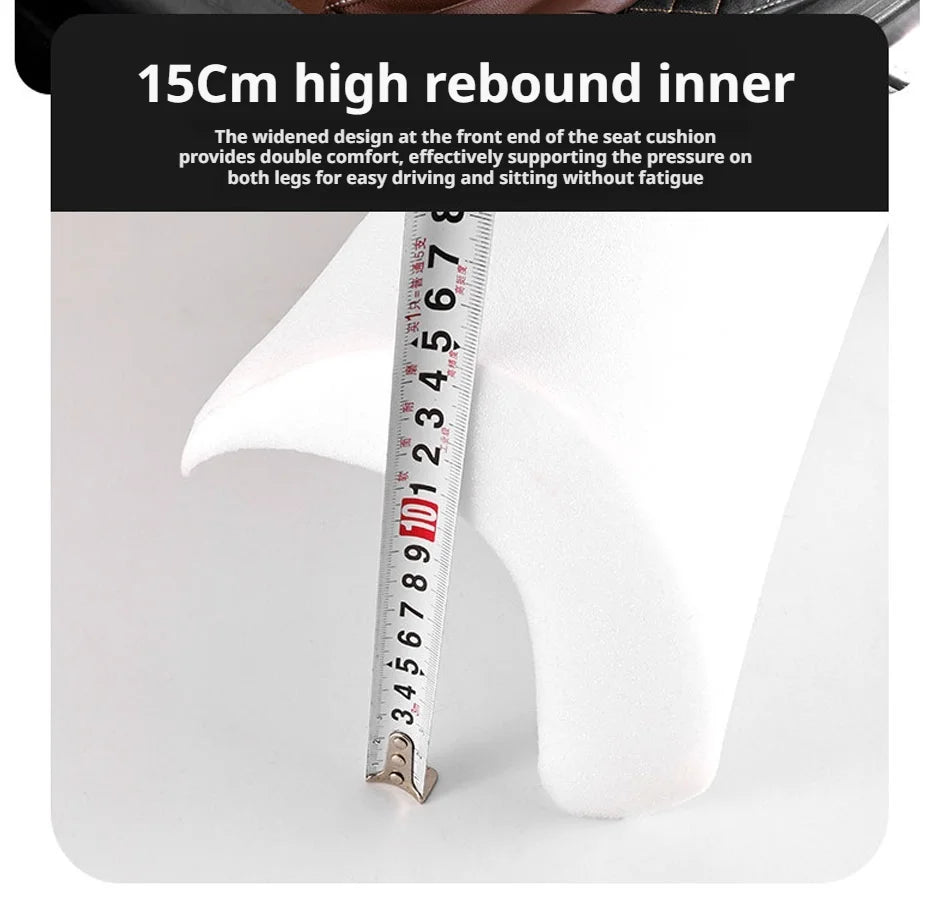 SEAMETAL Car Seat Cushion with Leg Support Cushion Breathable Seat Extender Cushion Anti Slip Universal Seat Protection Cover
