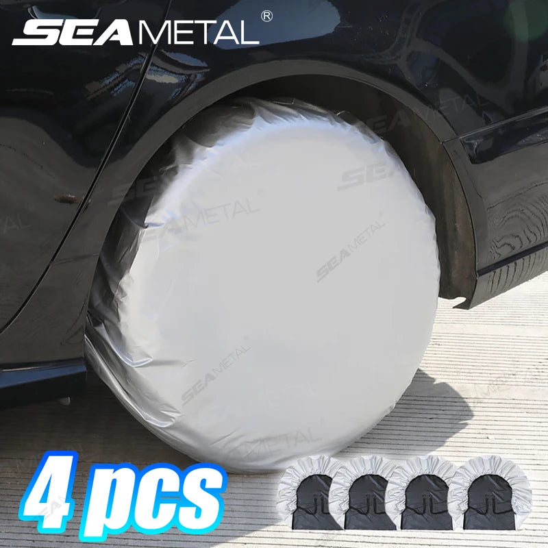 SEAMETAL Car Wheel Tire Cover for 29-32in Universal Waterproof Dustproof Tyre Protection Cover Full Wrapped Tire Storage Bag